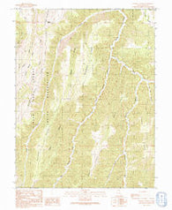 Supply Canyon Utah Historical topographic map, 1:24000 scale, 7.5 X 7.5 Minute, Year 1991