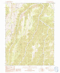 Supply Canyon Utah Historical topographic map, 1:24000 scale, 7.5 X 7.5 Minute, Year 1991