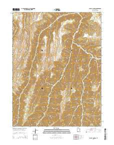 Supply Canyon Utah Current topographic map, 1:24000 scale, 7.5 X 7.5 Minute, Year 2014