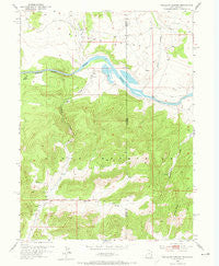 Swallow Canyon Utah Historical topographic map, 1:24000 scale, 7.5 X 7.5 Minute, Year 1952