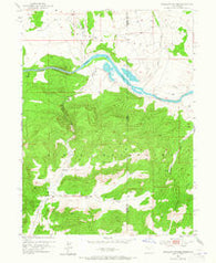 Swallow Canyon Utah Historical topographic map, 1:24000 scale, 7.5 X 7.5 Minute, Year 1952