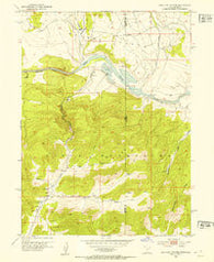 Swallow Canyon Utah Historical topographic map, 1:24000 scale, 7.5 X 7.5 Minute, Year 1952