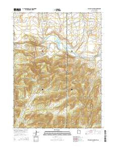 Swallow Canyon Utah Current topographic map, 1:24000 scale, 7.5 X 7.5 Minute, Year 2014