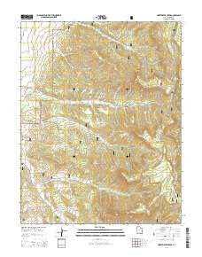 Sweetwater Creek Utah Current topographic map, 1:24000 scale, 7.5 X 7.5 Minute, Year 2014