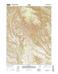 Tabby Mountain Utah Current topographic map, 1:24000 scale, 7.5 X 7.5 Minute, Year 2014