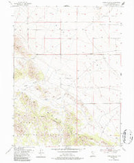 Tabbys Peak SE Utah Historical topographic map, 1:24000 scale, 7.5 X 7.5 Minute, Year 1955