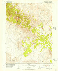 Tabbys Peak SW Utah Historical topographic map, 1:24000 scale, 7.5 X 7.5 Minute, Year 1955