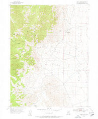 Tabbys Peak Utah Historical topographic map, 1:24000 scale, 7.5 X 7.5 Minute, Year 1955