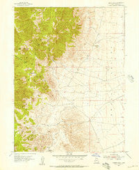 Tabbys Peak Utah Historical topographic map, 1:24000 scale, 7.5 X 7.5 Minute, Year 1955