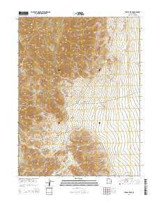 Tabbys Peak Utah Current topographic map, 1:24000 scale, 7.5 X 7.5 Minute, Year 2014