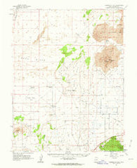 Tabernacle Hill Utah Historical topographic map, 1:62500 scale, 15 X 15 Minute, Year 1962
