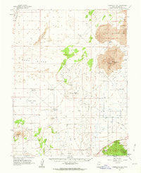 Tabernacle Hill Utah Historical topographic map, 1:62500 scale, 15 X 15 Minute, Year 1962