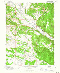 Tabiona Utah Historical topographic map, 1:24000 scale, 7.5 X 7.5 Minute, Year 1962