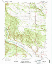 Talmage Utah Historical topographic map, 1:24000 scale, 7.5 X 7.5 Minute, Year 1965