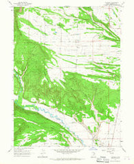 Talmage Utah Historical topographic map, 1:24000 scale, 7.5 X 7.5 Minute, Year 1965