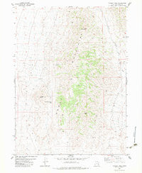Tangent Peak Utah Historical topographic map, 1:24000 scale, 7.5 X 7.5 Minute, Year 1983