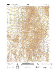 Tangent Peak Utah Current topographic map, 1:24000 scale, 7.5 X 7.5 Minute, Year 2014