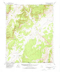 Telegraph Flat Utah Historical topographic map, 1:62500 scale, 15 X 15 Minute, Year 1954