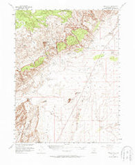 Temple Mtn Utah Historical topographic map, 1:62500 scale, 15 X 15 Minute, Year 1953