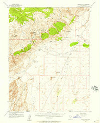 Temple Mtn Utah Historical topographic map, 1:62500 scale, 15 X 15 Minute, Year 1953
