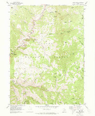 Temple Peak Utah Historical topographic map, 1:24000 scale, 7.5 X 7.5 Minute, Year 1969