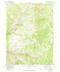 Temple Peak Utah Historical topographic map, 1:24000 scale, 7.5 X 7.5 Minute, Year 1969