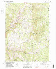 Temple Peak Utah Historical topographic map, 1:24000 scale, 7.5 X 7.5 Minute, Year 1969