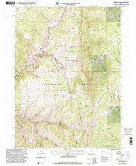 Temple Peak Utah Historical topographic map, 1:24000 scale, 7.5 X 7.5 Minute, Year 1998