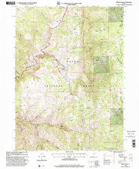 Temple Peak Utah Historical topographic map, 1:24000 scale, 7.5 X 7.5 Minute, Year 1998