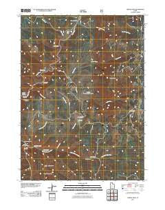 Temple Peak Utah Historical topographic map, 1:24000 scale, 7.5 X 7.5 Minute, Year 2011