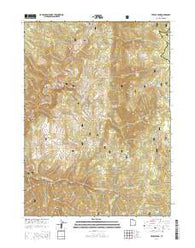 Temple Peak Utah Current topographic map, 1:24000 scale, 7.5 X 7.5 Minute, Year 2014