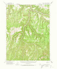 Tenmile Canyon Utah Historical topographic map, 1:62500 scale, 15 X 15 Minute, Year 1963