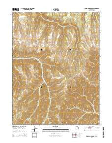 Tenmile Canyon South Utah Current topographic map, 1:24000 scale, 7.5 X 7.5 Minute, Year 2014