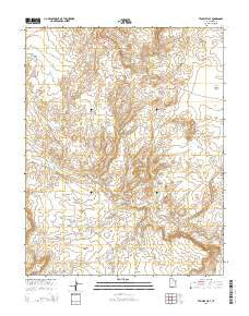 Tenmile Flat Utah Current topographic map, 1:24000 scale, 7.5 X 7.5 Minute, Year 2014
