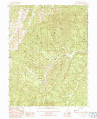 Tepee Canyon Utah Historical topographic map, 1:24000 scale, 7.5 X 7.5 Minute, Year 1991