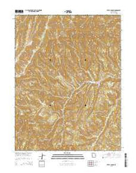 Tepee Canyon Utah Current topographic map, 1:24000 scale, 7.5 X 7.5 Minute, Year 2014
