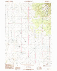 Terra Utah Historical topographic map, 1:24000 scale, 7.5 X 7.5 Minute, Year 1985