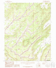 The Cheesebox Utah Historical topographic map, 1:24000 scale, 7.5 X 7.5 Minute, Year 1987