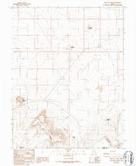 The Flat Tops Utah Historical topographic map, 1:24000 scale, 7.5 X 7.5 Minute, Year 1986