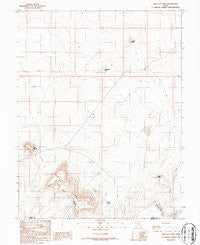 The Flat Tops Utah Historical topographic map, 1:24000 scale, 7.5 X 7.5 Minute, Year 1986