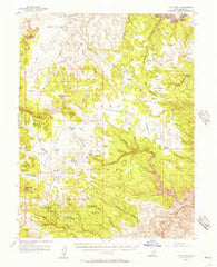 The Wickiup Utah Historical topographic map, 1:62500 scale, 15 X 15 Minute, Year 1954