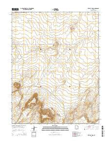 The Flat Tops Utah Current topographic map, 1:24000 scale, 7.5 X 7.5 Minute, Year 2014