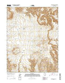 The Frying Pan Utah Current topographic map, 1:24000 scale, 7.5 X 7.5 Minute, Year 2014