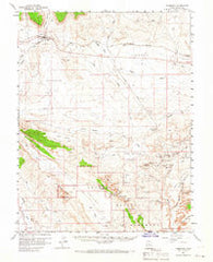 Thompson Utah Historical topographic map, 1:62500 scale, 15 X 15 Minute, Year 1958