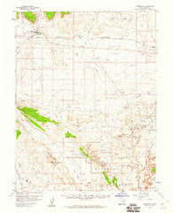 Thompson Utah Historical topographic map, 1:62500 scale, 15 X 15 Minute, Year 1958