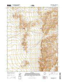 Thompson Knoll Utah Current topographic map, 1:24000 scale, 7.5 X 7.5 Minute, Year 2014