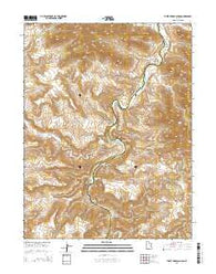 Three Fords Canyon Utah Current topographic map, 1:24000 scale, 7.5 X 7.5 Minute, Year 2014