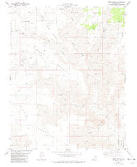 Tibbet Bench Utah Historical topographic map, 1:24000 scale, 7.5 X 7.5 Minute, Year 1981