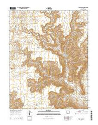 Tibbet Bench Utah Current topographic map, 1:24000 scale, 7.5 X 7.5 Minute, Year 2014