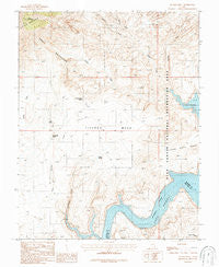 Ticaboo Mesa Utah Historical topographic map, 1:24000 scale, 7.5 X 7.5 Minute, Year 1987